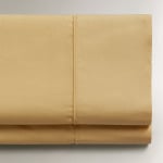 Простыня Zara Home Cotton Percale 300 Thread Count, горчично-желтый - фото