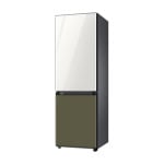 Холодильник Samsung Bespoke 333L, RB33R300452/SC, белый/оливковый - фото 2