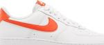 Nike air force shop one white orange