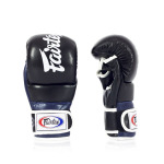 Перчатки для грэпплинга Fairtex Super Sparring, размер S, черный/синий - фото 4