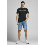 Футболка с принтом JJECORP LOGO KURZARM 2 PACK Jack & Jones, черный деним - фото 4