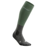 Компрессионные носки Cep Hiking Merino Socks, цвет Green/Grey - фото