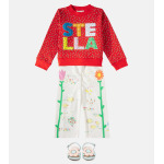 Свитшот из хлопкового джерси с логотипом Stella Mccartney Kids, цвет rosso/multicolor - фото 2