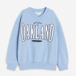 Свитшот H&M Kids Oversized Oakland, голубой - фото