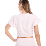 Пуловер Juicy Couture Ruffle Sleeve Top with Snaps, цвет Whisper Pink - фото 2