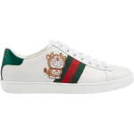 Кроссовки Doraemon x Gucci Wmns Ace Ivory Devil Patch, слоновая кость - фото