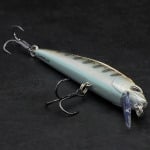 Воблер с форелью Minnow WXM MNWFS 85 US Minnow CAPERLAN, черный/желтый/светло-серый - фото 3