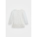 Рубашка с длинным рукавом POLO BEAR COTTON JERSEY PEPLUM TEE Ralph Lauren, кремовый - фото