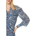 Платье Ted Baker Florrei Swing Blouse with Ruffle Detail and Neck Tie, цвет Mid Blue - фото 2