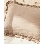 Чехол на подушку из стираного льна Zara Home, цвет Mauve - фото 2