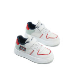 Детские кроссовки для скейтбординга Kids Low-top White/Red Jeep, синий - фото 7