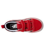 Кроссовки Vans Kids Old Skool V Bolt (Infant/Toddler), красный/черный - фото 2