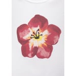 Футболка с принтом SHORT SLEEVE FLOWER PULL&BEAR, белый - фото 4