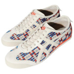 Кроссовки Onitsuka Tiger MEXICO 66 Lifestyle Shoes Unisex Low-top Beige/blue/orange, бежевый/синий - фото 3