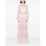 Jenny Packham ярусное платье Solar с пайетками, розовый - фото 2