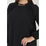 Блуза CREW NECK PLUS SIZE-ALIA Modanisa, черный - фото 3