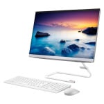 Моноблок Lenovo IdeaCentre, 23.8″ Сенсорный, 8Гб/1Тб, i7-10700T, Radeon 625, белый, английская/арабская клавиатура - фото