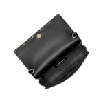 Большой кожаный клатч Mona Michael Kors, цвет Black - фото 3