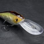 Воблер Deep Crankbait WXM CRKDD 80F окунь CAPERLAN, черный/желтый/неоновый кроваво-оранжевый - фото 3