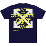 Футболка Off-White Opposite Arrow Slim T-Shirt 'Purple/Lime', фиолетовый - фото 2