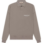 Лонгслив Fear of God Essentials Long-Sleeve Polo 'Desert Taupe', серый - фото