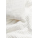 Комплект односпального постельного белья H&M Home Muslin Crib, белый - фото 2