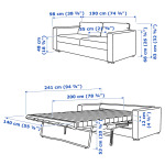 ВИМЛЕ 2 раскладных дивана-кровати, Гуннаред бежевый VIMLE IKEA - фото 11