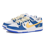 Кроссовки Nike Dunk Skateboarding Shoes Men Low-top Gold, синий - фото 3