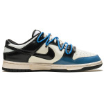 Кроссовки Nike Dunk Skateboarding Shoes Men Low-top Black/white/blue, черный - фото