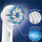 Oral-B Eb 60-4 4 шт., синяя, белая насадка-кисть, Oral B - фото 3