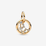 Шарм Pandora Aquarius Zodiac Dangle, золото - фото