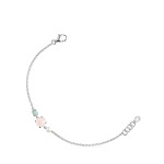 Браслет Tous Mini Color With Pink Quartz, Amazonite And Pearl, серебро - фото 2