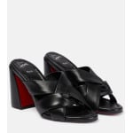 Кожаные мюли Dispo Club Christian Louboutin, черный - фото