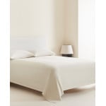 Покрывало Zara Home Washed Linen 400 г/м², песочный - фото 4