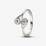 Кольцо Pandora Infinite Lab-Grown Diamond Double Facing, 0,50 карат, белое золото/бриллиант - фото