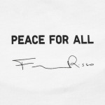 Футболка Uniqlo Peace For All Francesco Risso с графикой, белый - фото 8