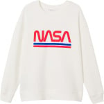 Толстовка Mango Nasa Sweatshirt, цвет Blanco - фото