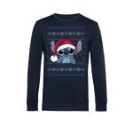 Толстовка LILO  STITCH HOLIDAY STITCH WEARING SANTA HAT Disney, темно-синий - фото 3