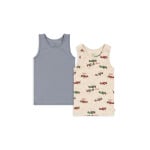 Konges Sløjd топ для мальчика/девочки BASIC 2 PACK TANKTOP GOTS 2 шт, бежевый - фото 2