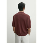 Поло Short Sleeve Massimo Dutti, бордовый - фото 3