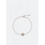 Браслет TORY BURCH Miller pavé chain bracelet, серебряный - фото