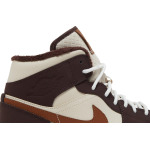 Кроссовки Wmns Air Jordan 1 Mid SE Cream Dark Chocolate, кремовый - фото 2