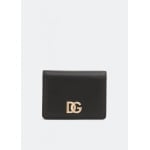 Кошелек DOLCE&GABBANA Logo leather bi-fold wallet, черный - фото