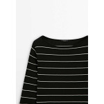 Джемпер Striped Massimo Dutti, черный - фото 8