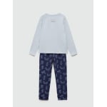 Пижама MANGO KIDS Pajamas LOONEY, цвет Navy/Light blue - фото 2