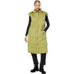 Жилет Hooded Maxi Puffer Vest Avec Les Filles, цвет Fern - фото