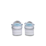 Кроссовки Nike Dunk Skateboarding Shoes Men Low-top White/Gray/Blue, светло-серый - фото 3