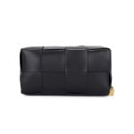 Сумка-клатч Bottega Veneta Cassette Beauty Case, цвет Black & Gold - фото 2