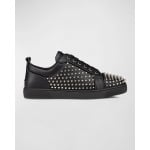 Мужские низкие кеды Louis Spikes Junior Christian Louboutin, черный - фото