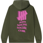 Худи Anti Social Social Club 1st And La Brea Hoodie 'Army Heather', зеленый - фото 2